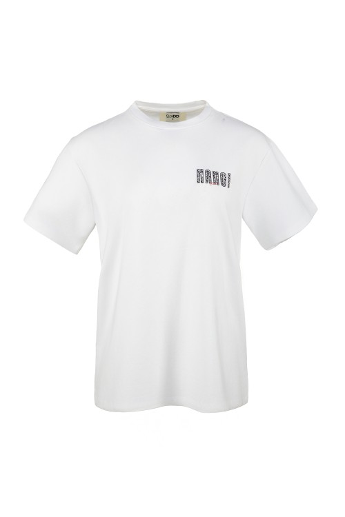 Sixdo White Hanoi City Cotton Tshirt